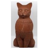 Terracotta Kitty Cat - 13" tall (heavy)