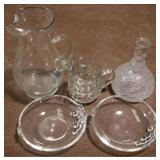 Group of 5 pieces of Glass