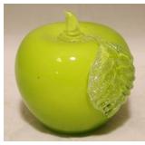 Murano Glass Granny Smith Apple