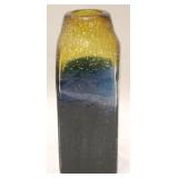 Art Glass Vase 11" t x 4" x 4"