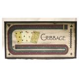 Cribbage Board Wall Decor w/ game pieces
