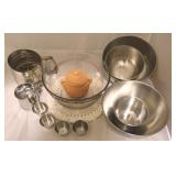 Group Lot of Baking Items & Bowls