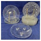 Lot of Assorted Glass Plates