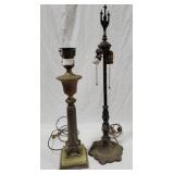 2 Vintage lamp bases