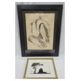 Lot of 2 Framed Prints