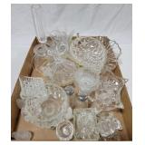 Tray Lot of Glass Items