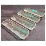 Set of Glass Corn Dishes