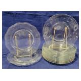 Lot of Glass Salad Plates