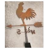 Rusty rooster weathervane - AS IS