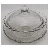 Glass Covered Dish - 8" x 6"