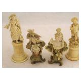 4 Vintage figurines - AS IS