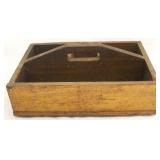 Vintage wooden box carrier