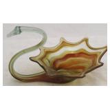 Art glass swan