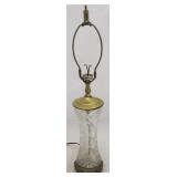 Vintage cut glass lamp