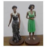 Lot of 2 Michelle Obama Figures - 4.5" tall