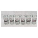 6 Kentucky Derby tumblers - 1992