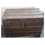 Antique Flat Top Trunk