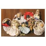 Lot of Assorted Dolls