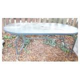 Glass-Top Outdoor Table