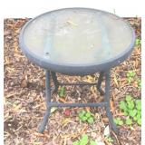 Glass Top Outdoor Table