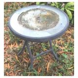 Glass Top Outdoor Table