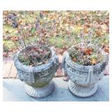 Pair of Concrete Planters