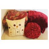 Lot of Assorted Linens and Pillows