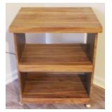 Rolling Wood Stand