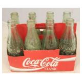 Vintage 8-Pack Coca-Cola Bottles in Carton