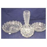 4 pieces of Assorted Fostoria American Items