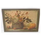 Framed Autumn Print, signed P.H. Bonamy