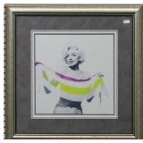 Marilyn Monroe Stripped Scarf