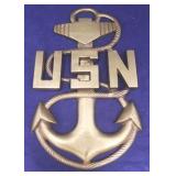 U.S. Navy Brass Wall Hanging
