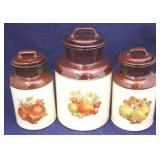 3 pc McCoy Canister Jar Set w/ Lids