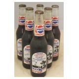 Lot of 6 Pepsi Richard Petty Full Glass Bottles