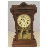 Waterbury Walnut Mantle Clock  - 20 x 11