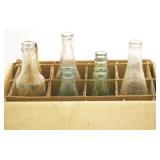 Box lot of Assorted Soda Bottles