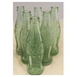 Lot of 6 Vintage Coca-Cola Glass Bottles