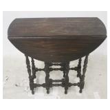 Vintage gate leg drop side table