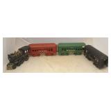 4pc. Cast Iron Train Set