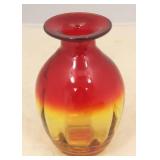 Amberina Art Glass Vase