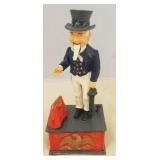 Cast Iron Uncle Sam Mechanical Bank