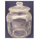Planters Glass Store Jar - AS IS - Chipped
