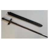 Vintage broad sword - as is