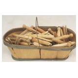 Basket Full of Wood Clothespins