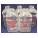 Lot of 5 Tropi-Cal-Lo Glass Bottles