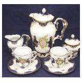 7 Pc Limoges China Tea Set