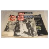 Lot of 8 Vintage Life Magazines