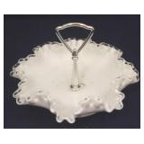 Fenton Silver Crest Bon Bon Dish w/ Center Handle