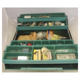 Vintage Tackle Box Full of Assorted Tackle